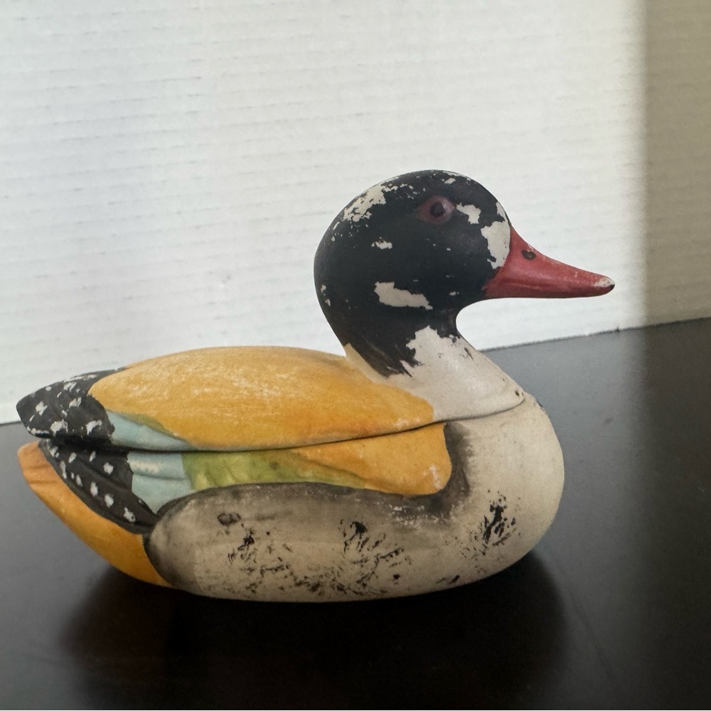 Ceramic Duck with Lid - Yellow and Black